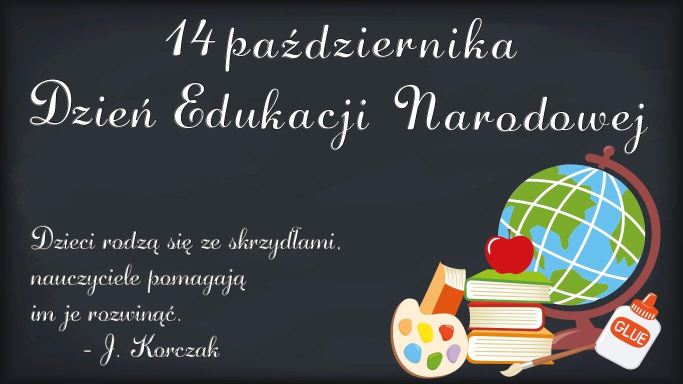 Dekoracja klasy na Dzień Edukacji Narodowej przygotowana z materiałów Kwiecien Academy